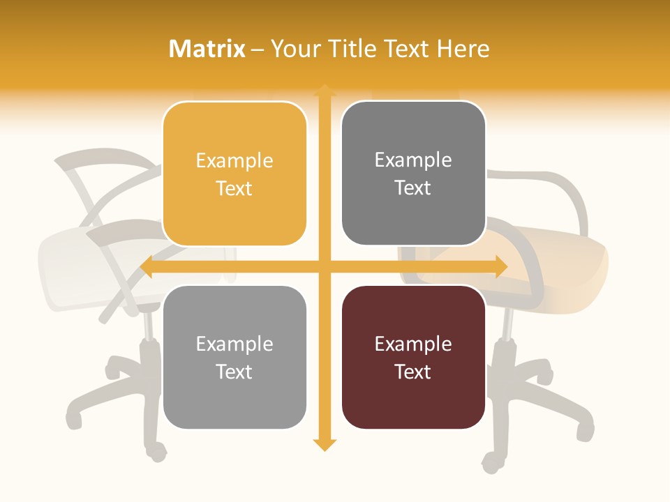Two Armchairs. Vector. Without Mesh. Stock Vector Illustration: PowerPoint Template