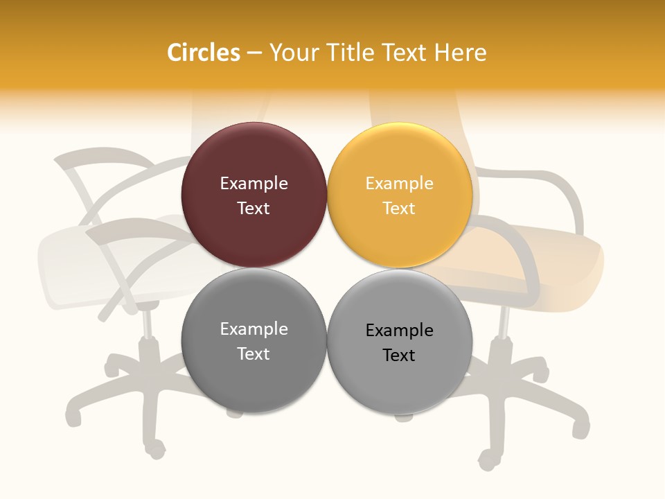 Two Armchairs. Vector. Without Mesh. Stock Vector Illustration: PowerPoint Template