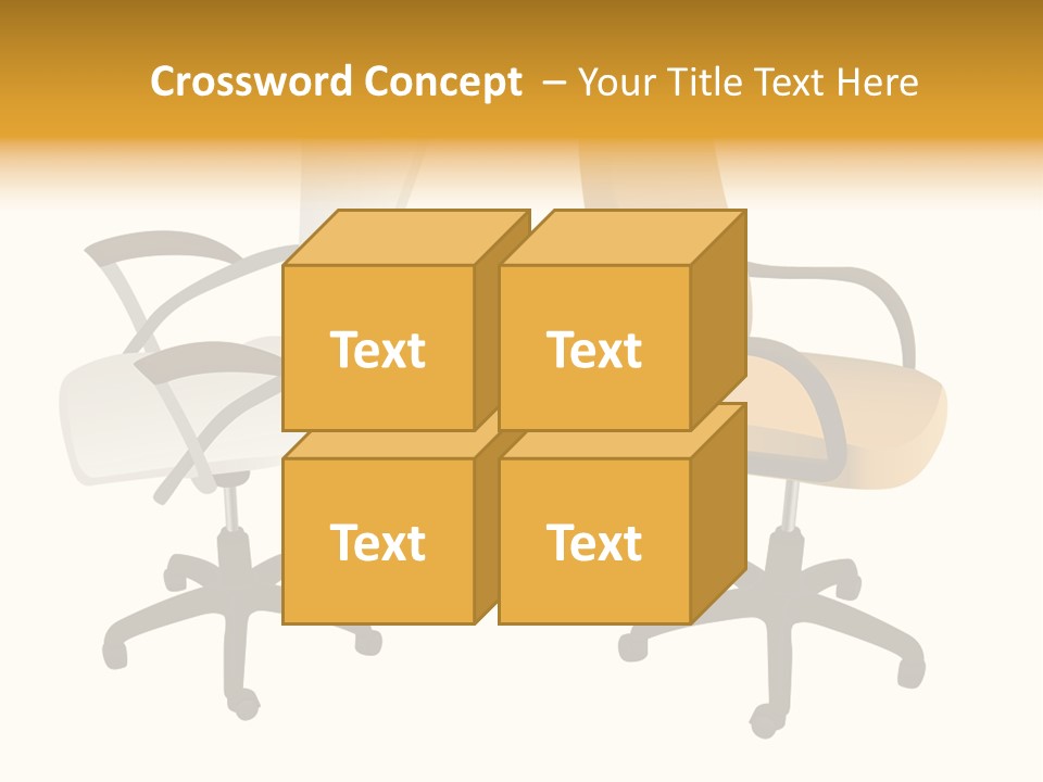 Two Armchairs. Vector. Without Mesh. Stock Vector Illustration: PowerPoint Template
