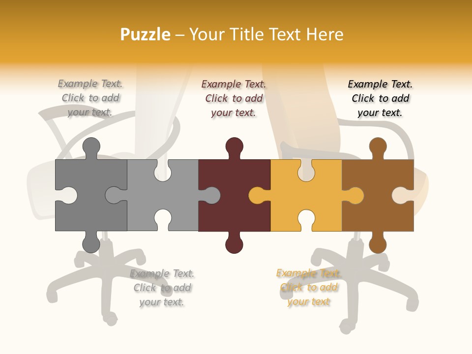 Two Armchairs. Vector. Without Mesh. Stock Vector Illustration: PowerPoint Template