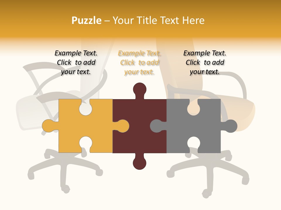 Two Armchairs. Vector. Without Mesh. Stock Vector Illustration: PowerPoint Template