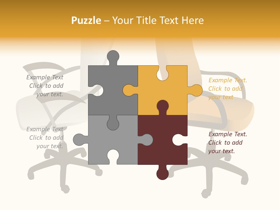 Two Armchairs. Vector. Without Mesh. Stock Vector Illustration: PowerPoint Template