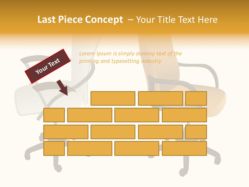 Two Armchairs. Vector. Without Mesh. Stock Vector Illustration: PowerPoint Template