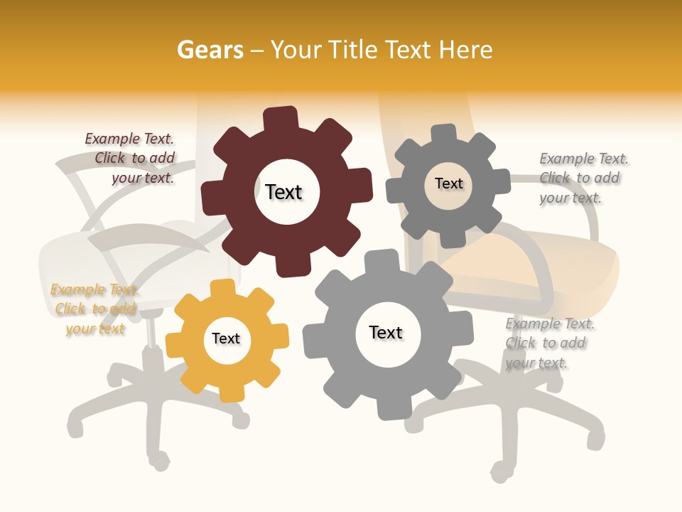 Two Armchairs. Vector. Without Mesh. Stock Vector Illustration: PowerPoint Template