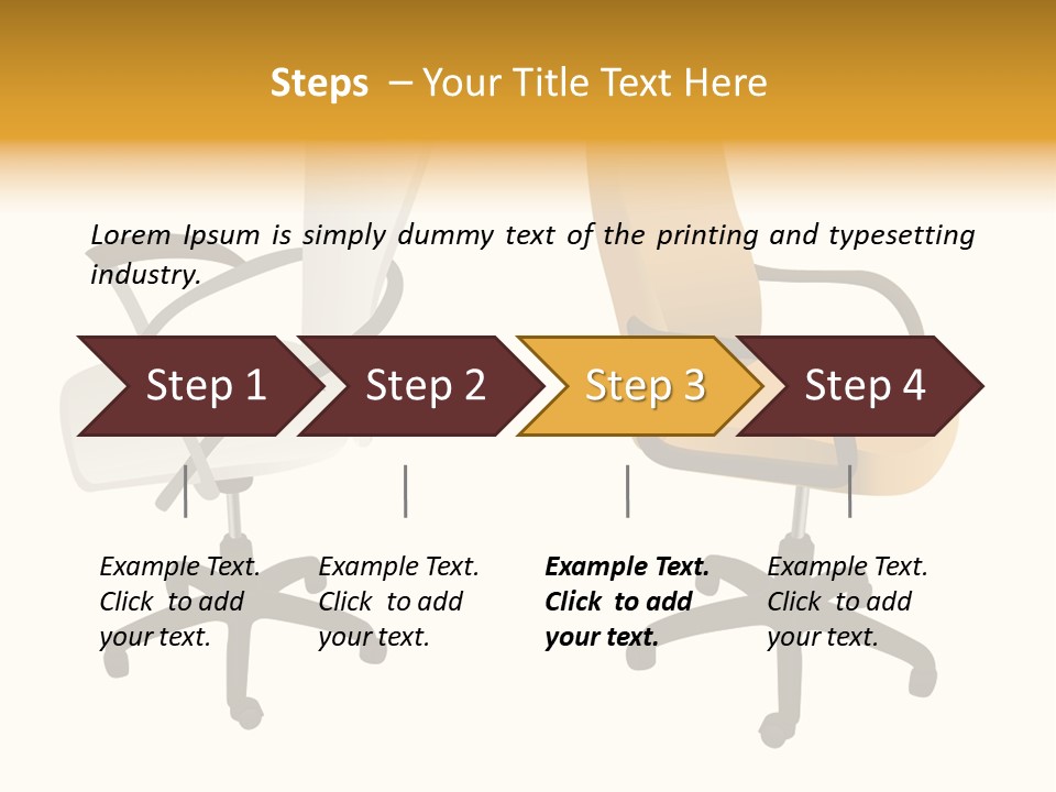 Two Armchairs. Vector. Without Mesh. Stock Vector Illustration: PowerPoint Template