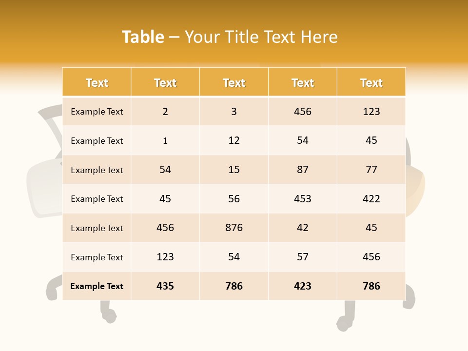 Two Armchairs. Vector. Without Mesh. Stock Vector Illustration: PowerPoint Template