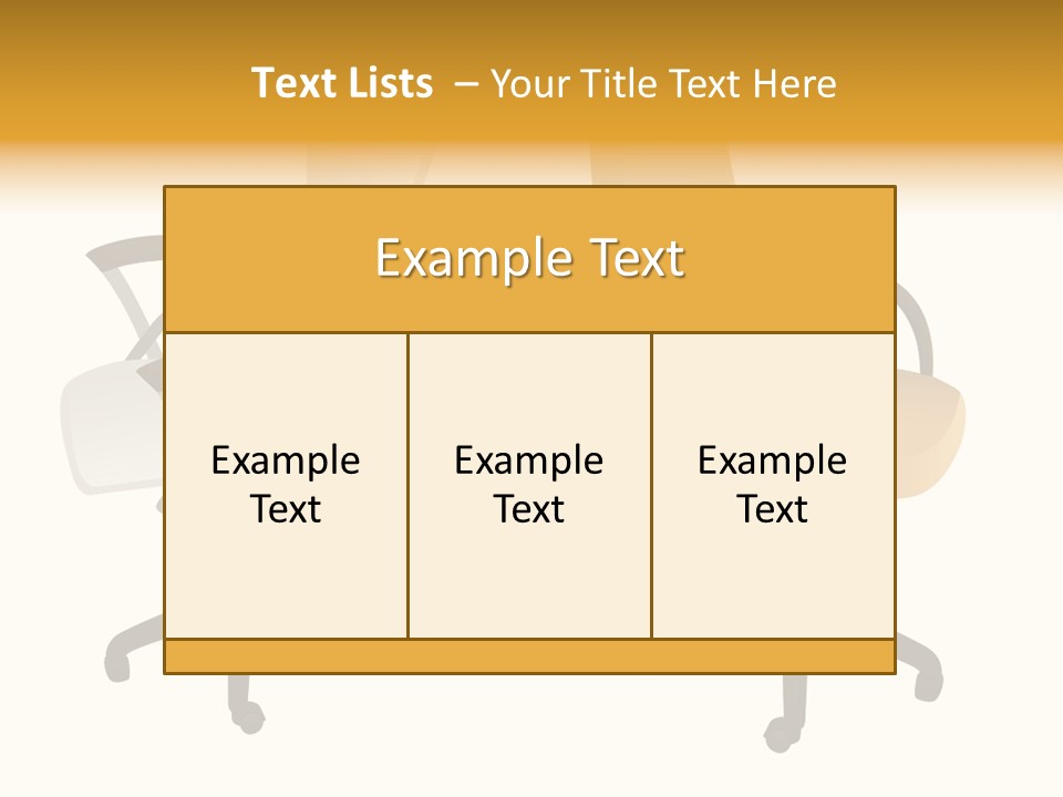 Two Armchairs. Vector. Without Mesh. Stock Vector Illustration: PowerPoint Template