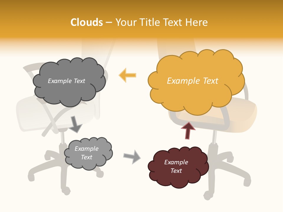 Two Armchairs. Vector. Without Mesh. Stock Vector Illustration: PowerPoint Template