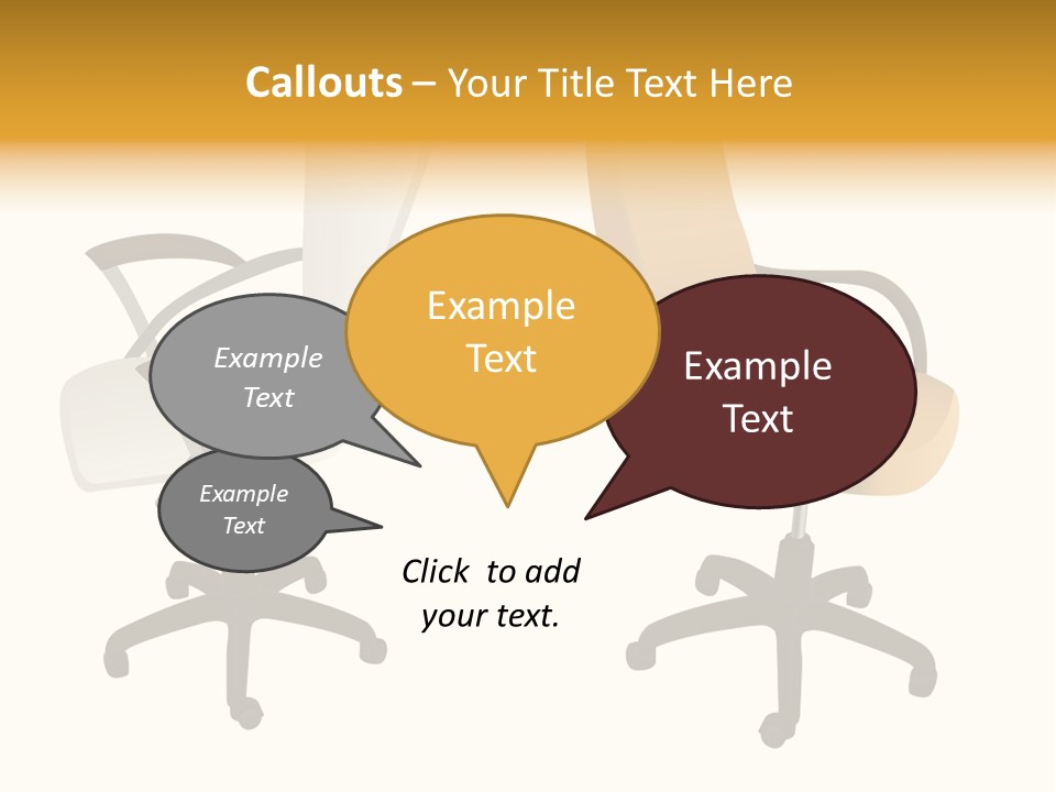 Two Armchairs. Vector. Without Mesh. Stock Vector Illustration: PowerPoint Template