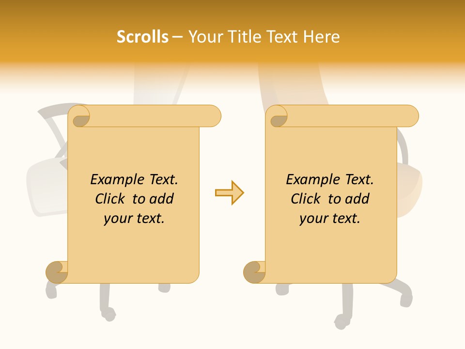 Two Armchairs. Vector. Without Mesh. Stock Vector Illustration: PowerPoint Template
