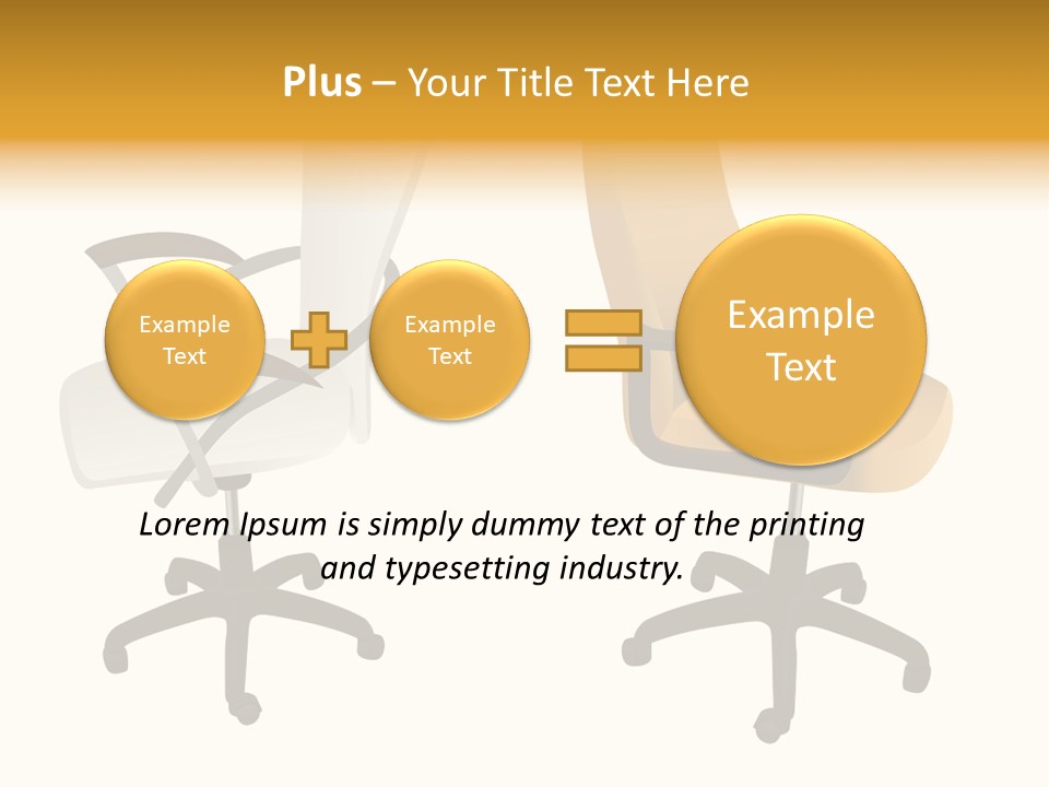 Two Armchairs. Vector. Without Mesh. Stock Vector Illustration: PowerPoint Template