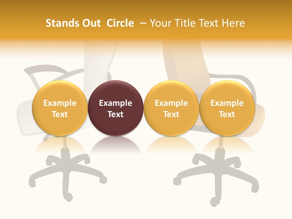 Two Armchairs. Vector. Without Mesh. Stock Vector Illustration: PowerPoint Template