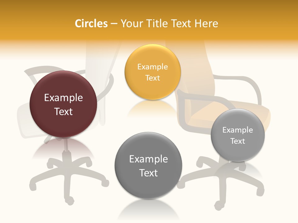 Two Armchairs. Vector. Without Mesh. Stock Vector Illustration: PowerPoint Template