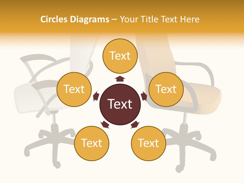 Two Armchairs. Vector. Without Mesh. Stock Vector Illustration: PowerPoint Template