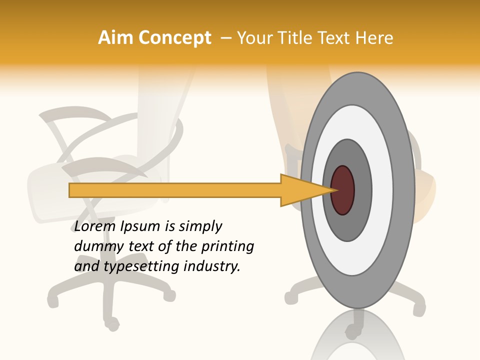 Two Armchairs. Vector. Without Mesh. Stock Vector Illustration: PowerPoint Template