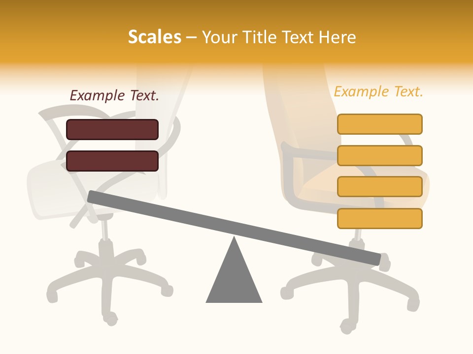 Two Armchairs. Vector. Without Mesh. Stock Vector Illustration: PowerPoint Template