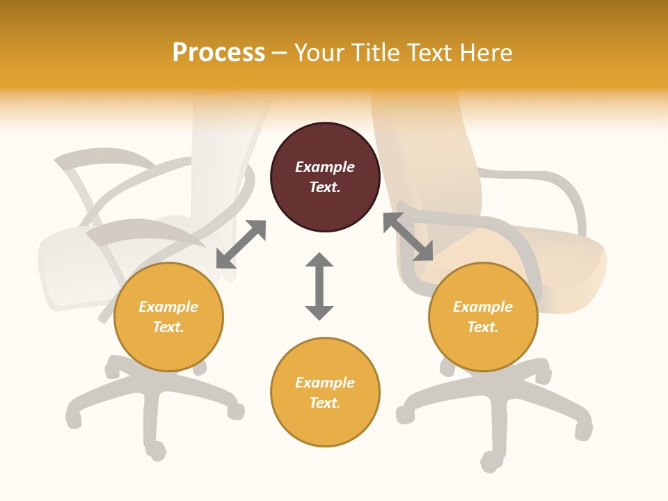 Two Armchairs. Vector. Without Mesh. Stock Vector Illustration: PowerPoint Template
