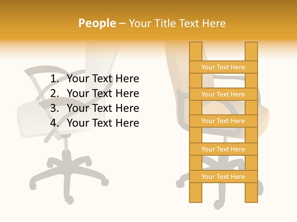 Two Armchairs. Vector. Without Mesh. Stock Vector Illustration: PowerPoint Template