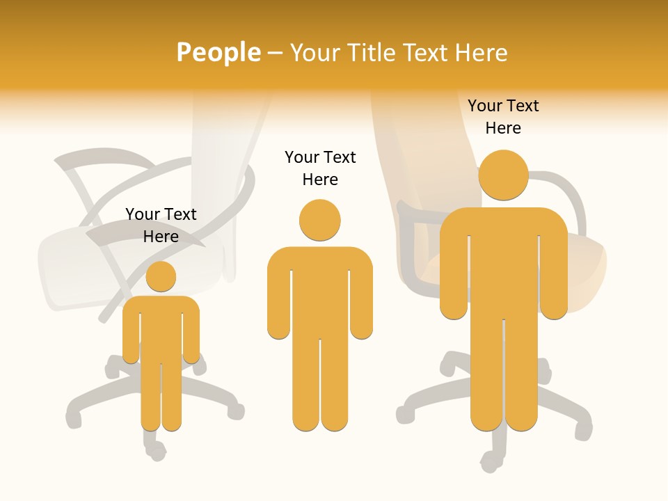Two Armchairs. Vector. Without Mesh. Stock Vector Illustration: PowerPoint Template