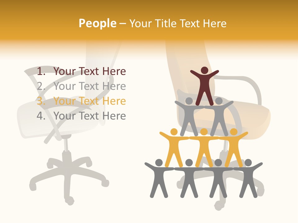 Two Armchairs. Vector. Without Mesh. Stock Vector Illustration: PowerPoint Template