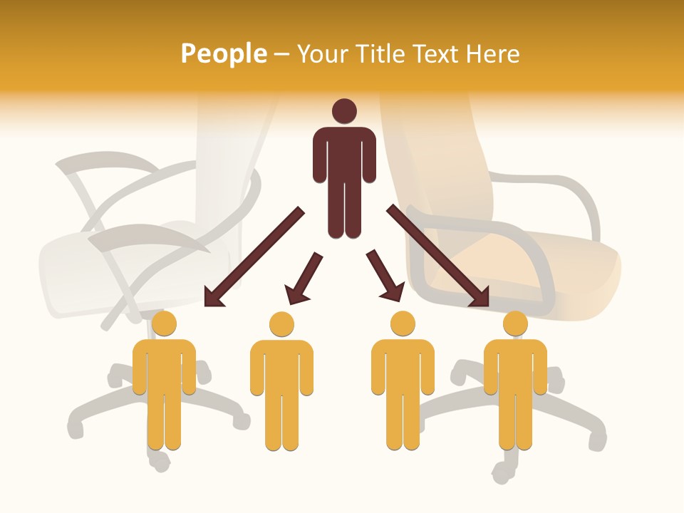 Two Armchairs. Vector. Without Mesh. Stock Vector Illustration: PowerPoint Template