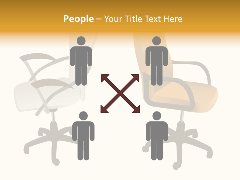 Two Armchairs. Vector. Without Mesh. Stock Vector Illustration: PowerPoint Template