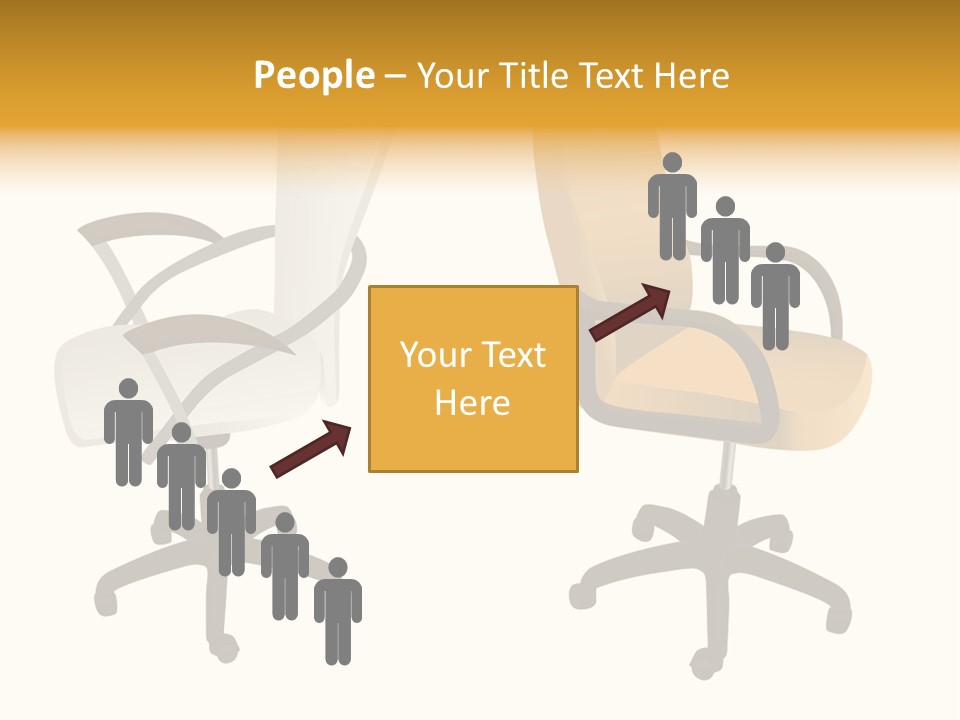 Two Armchairs. Vector. Without Mesh. Stock Vector Illustration: PowerPoint Template