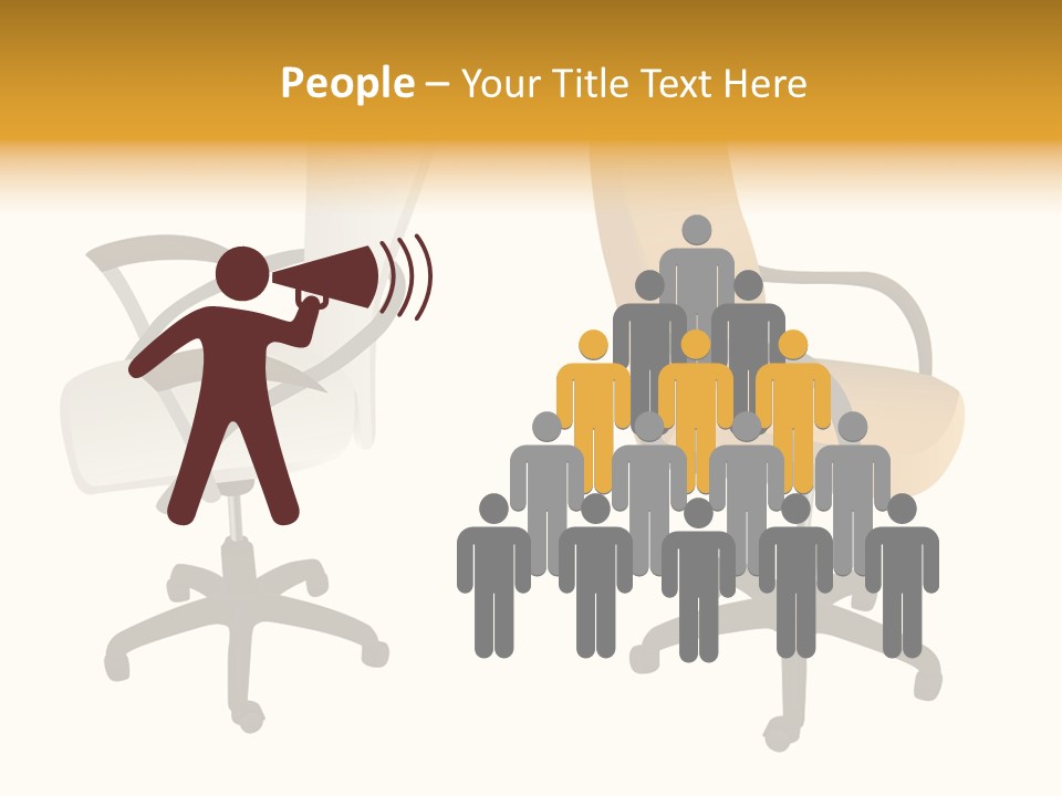 Two Armchairs. Vector. Without Mesh. Stock Vector Illustration: PowerPoint Template