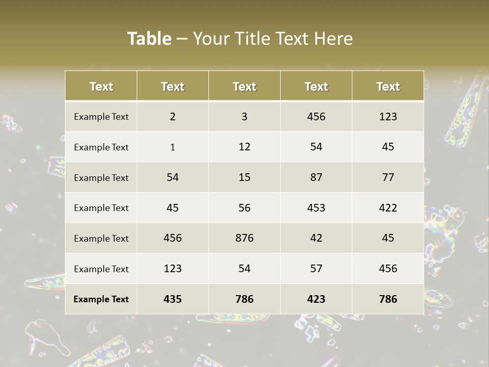 Mixed Diatoms From A Small Creek. This Image Has Been Enhanced With A Density Color Conversion Algorithm To Accentuate Internal Structure. Magnification 400X PowerPoint Template