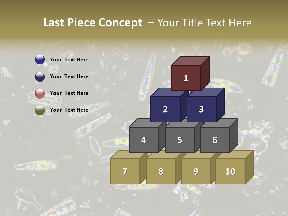 Mixed Diatoms From A Small Creek. This Image Has Been Enhanced With A Density Color Conversion Algorithm To Accentuate Internal Structure. Magnification 400X PowerPoint Template