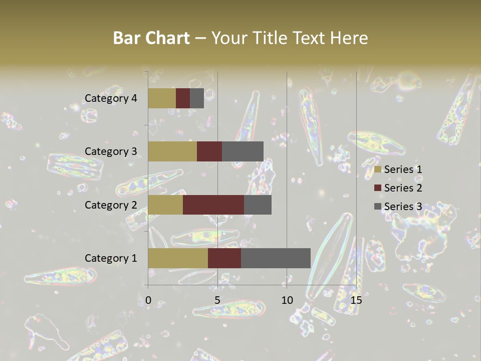 Mixed Diatoms From A Small Creek. This Image Has Been Enhanced With A Density Color Conversion Algorithm To Accentuate Internal Structure. Magnification 400X PowerPoint Template