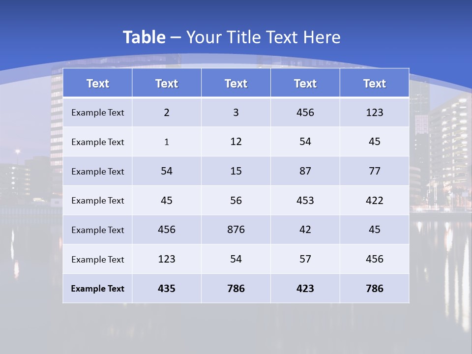 Downtown Of Tampa By Night PowerPoint Template