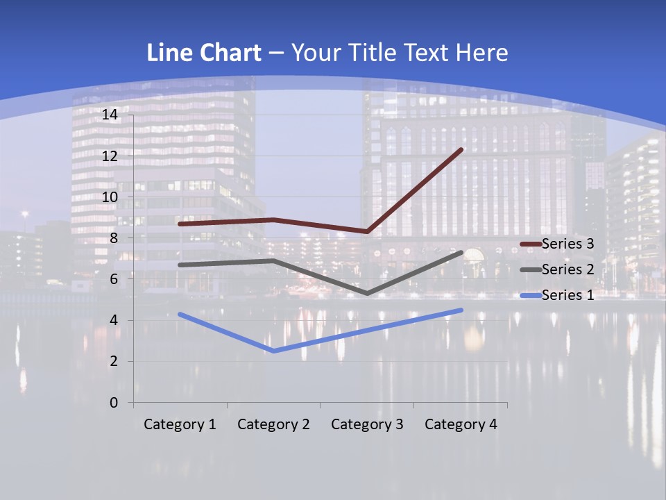 Downtown Of Tampa By Night PowerPoint Template