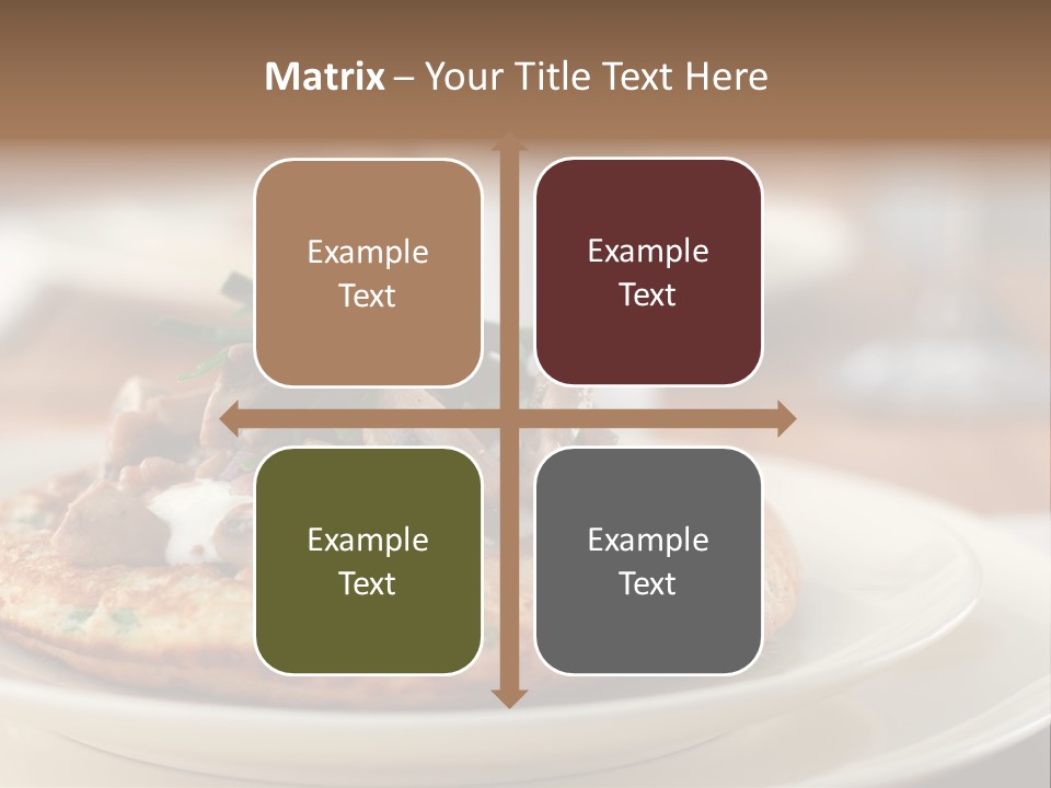 Cheese Pancakes With Mushrooms Garnish PowerPoint Template