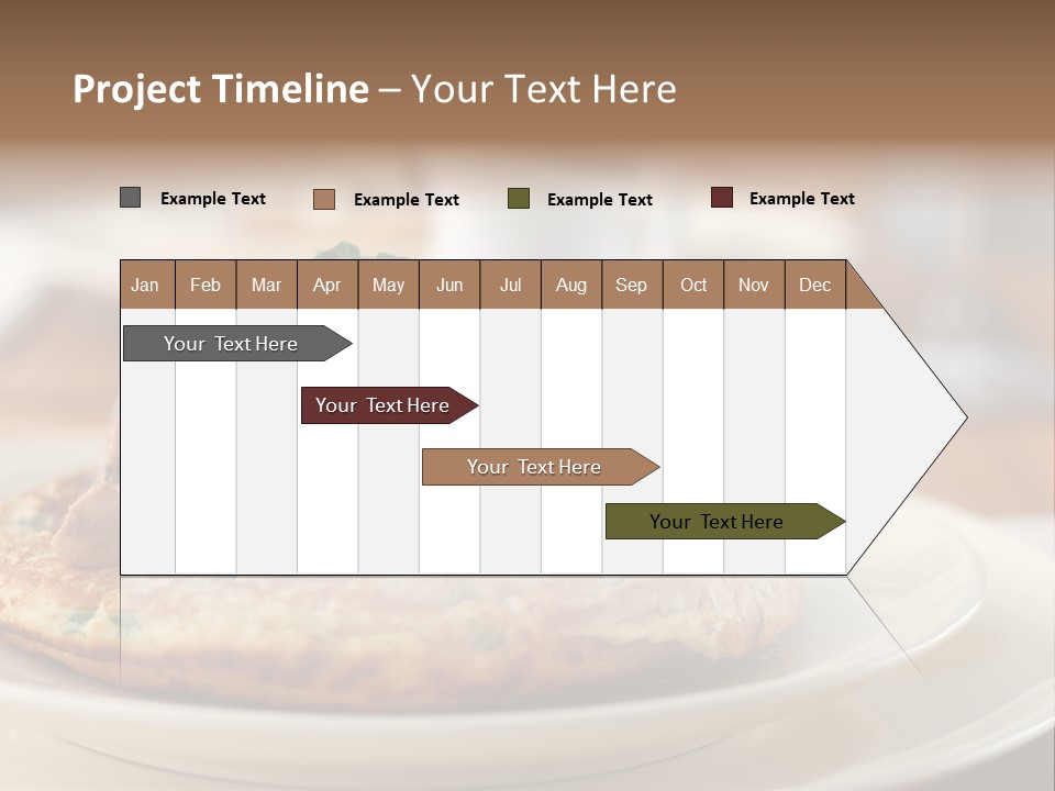 Cheese Pancakes With Mushrooms Garnish PowerPoint Template