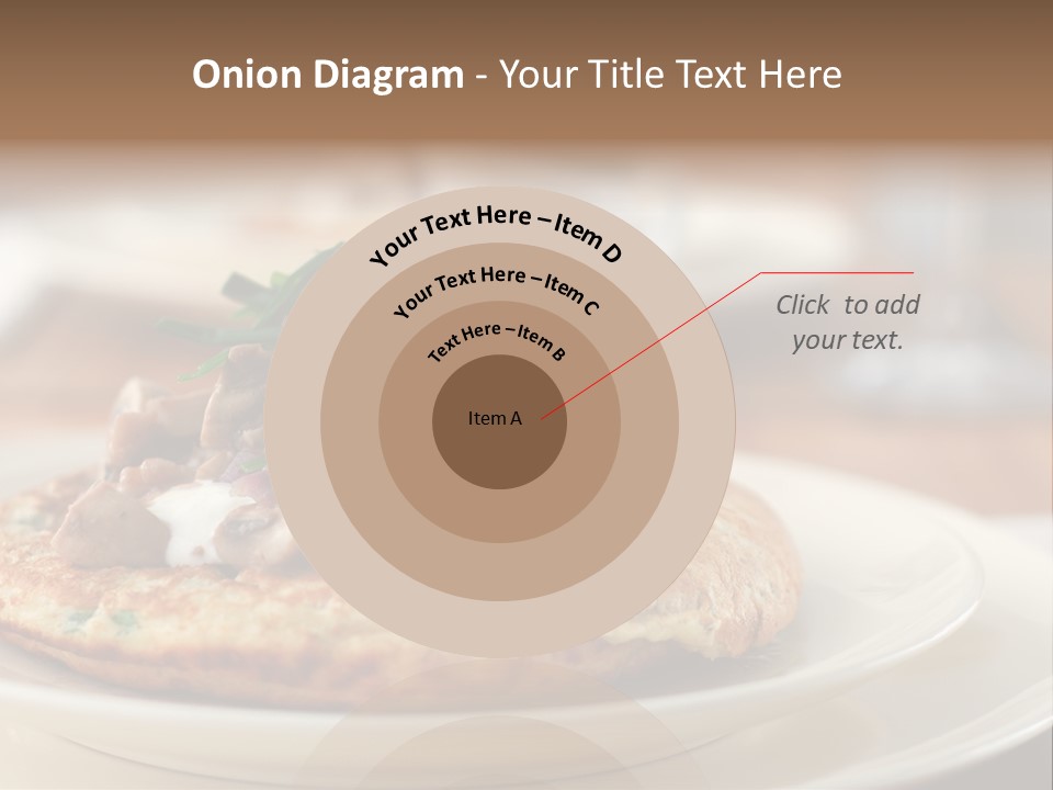Cheese Pancakes With Mushrooms Garnish PowerPoint Template
