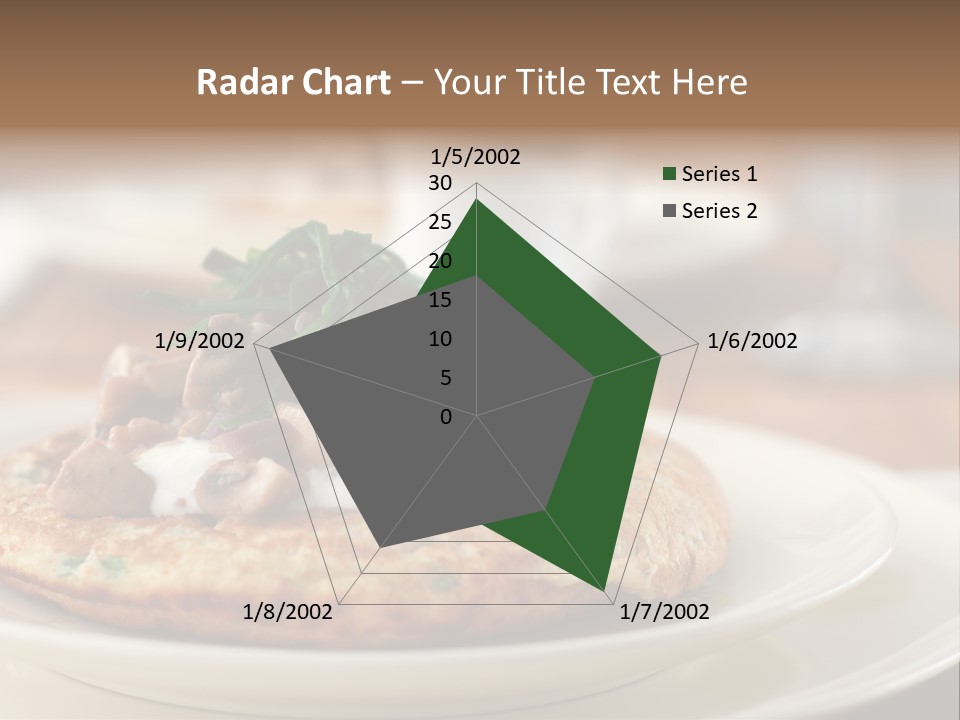 Cheese Pancakes With Mushrooms Garnish PowerPoint Template