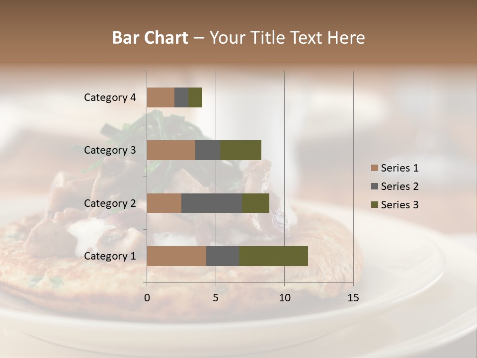 Cheese Pancakes With Mushrooms Garnish PowerPoint Template