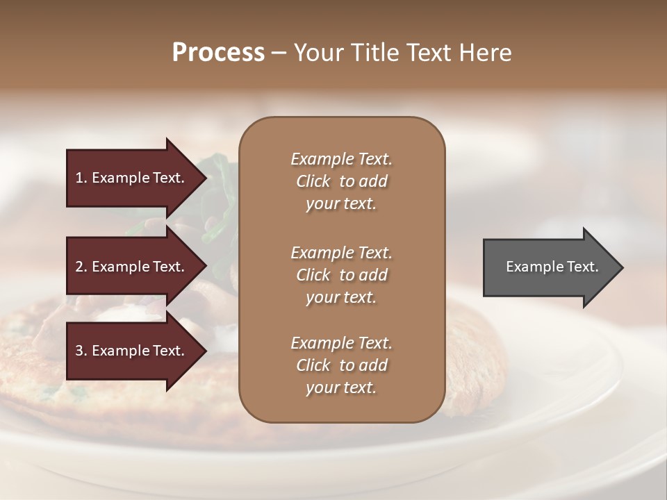 Cheese Pancakes With Mushrooms Garnish PowerPoint Template