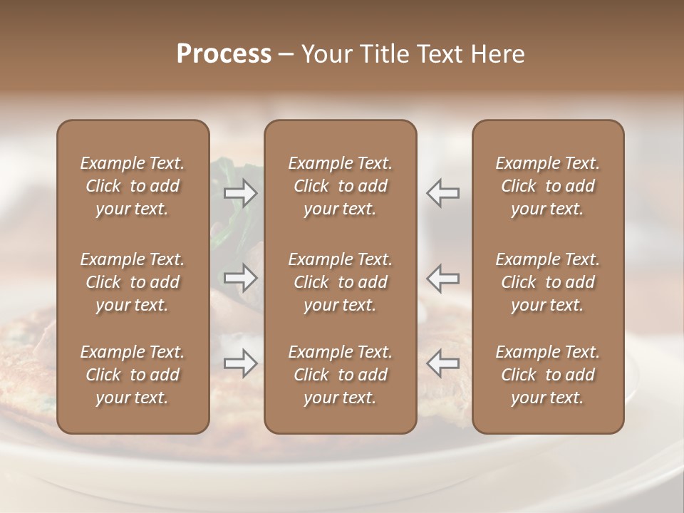 Cheese Pancakes With Mushrooms Garnish PowerPoint Template