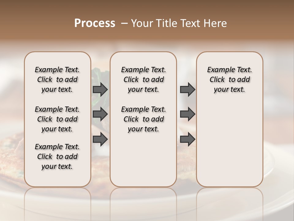 Cheese Pancakes With Mushrooms Garnish PowerPoint Template