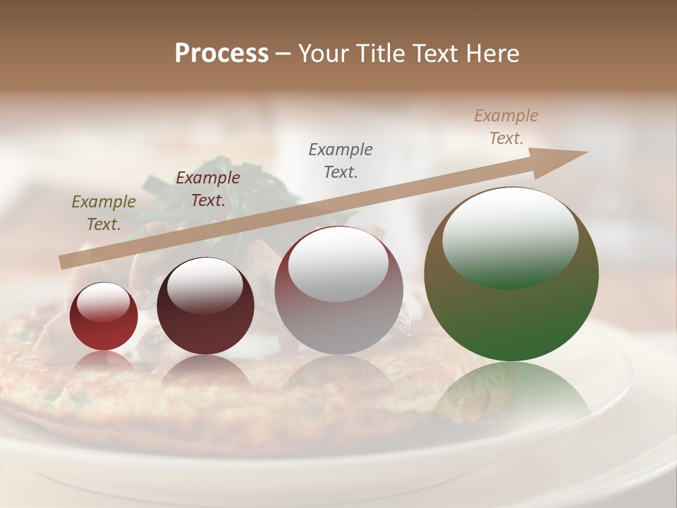 Cheese Pancakes With Mushrooms Garnish PowerPoint Template