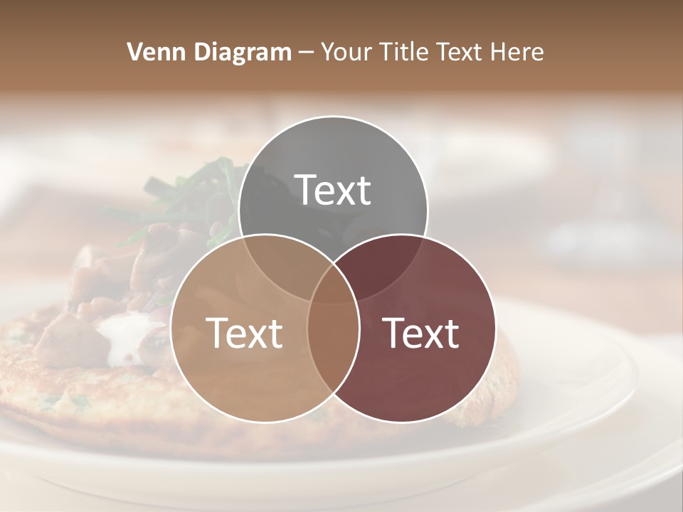 Cheese Pancakes With Mushrooms Garnish PowerPoint Template