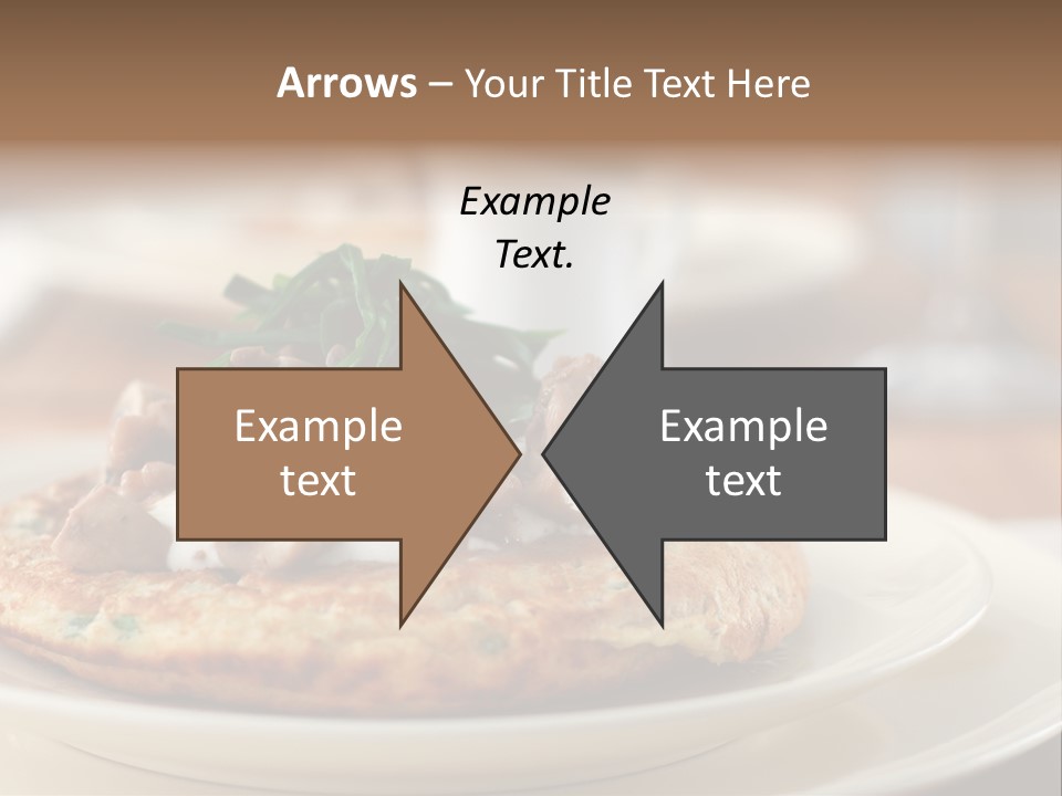 Cheese Pancakes With Mushrooms Garnish PowerPoint Template