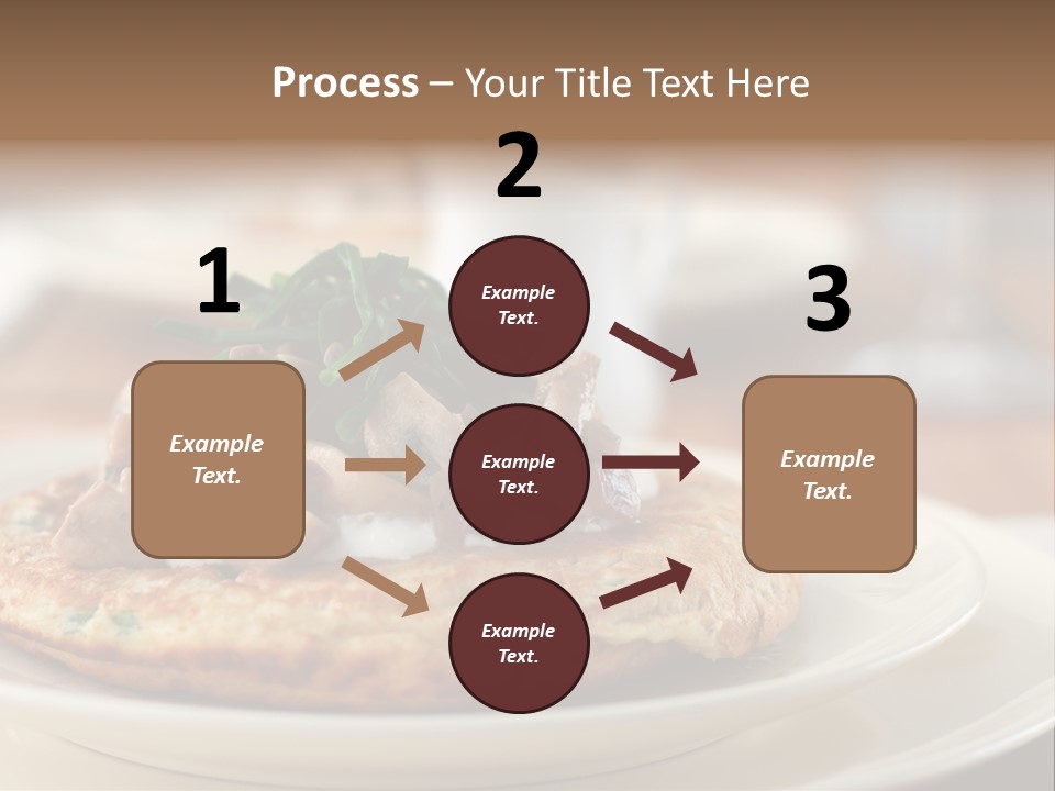 Cheese Pancakes With Mushrooms Garnish PowerPoint Template