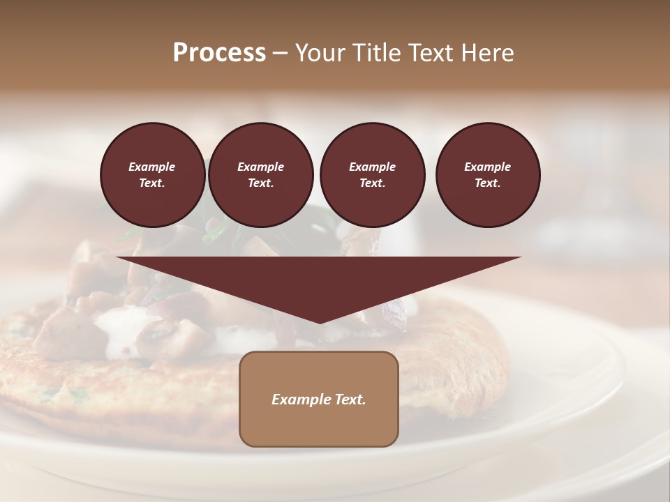 Cheese Pancakes With Mushrooms Garnish PowerPoint Template