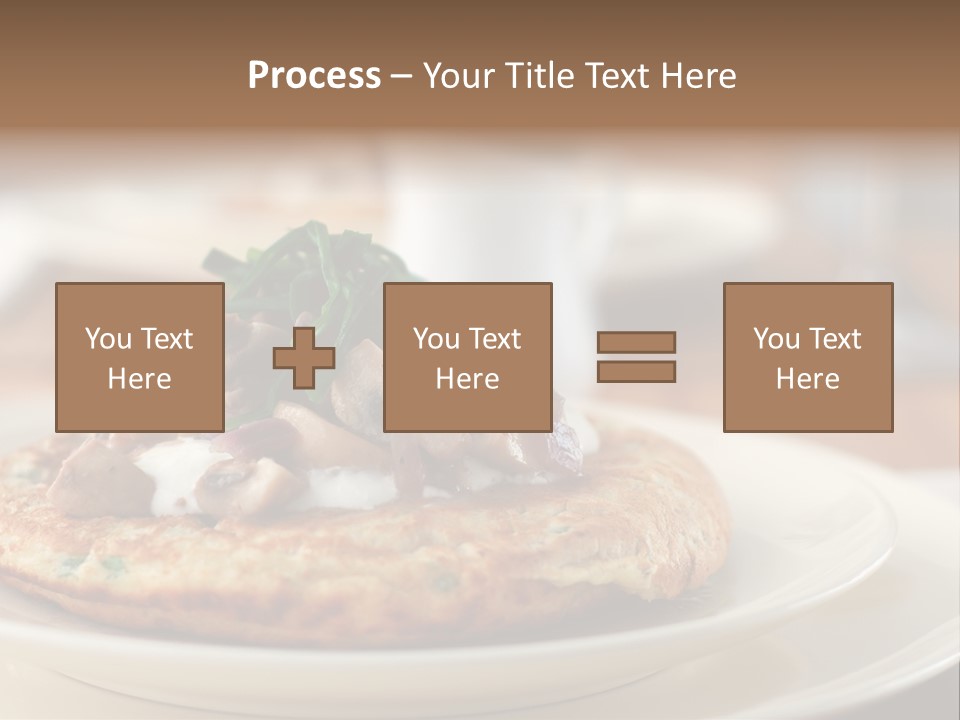 Cheese Pancakes With Mushrooms Garnish PowerPoint Template