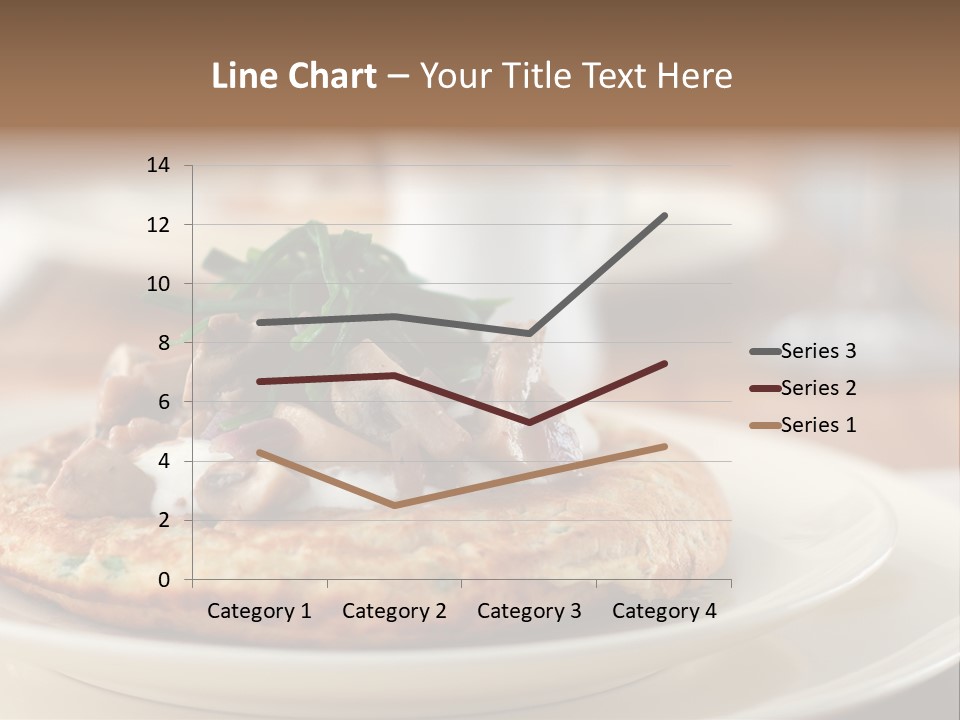 Cheese Pancakes With Mushrooms Garnish PowerPoint Template