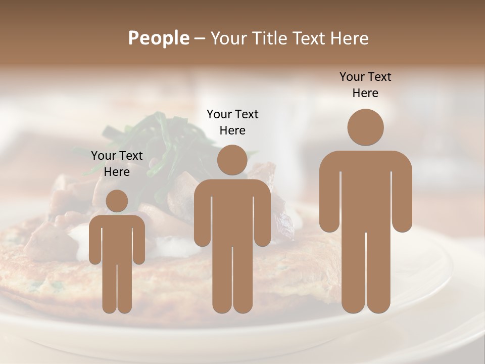 Cheese Pancakes With Mushrooms Garnish PowerPoint Template