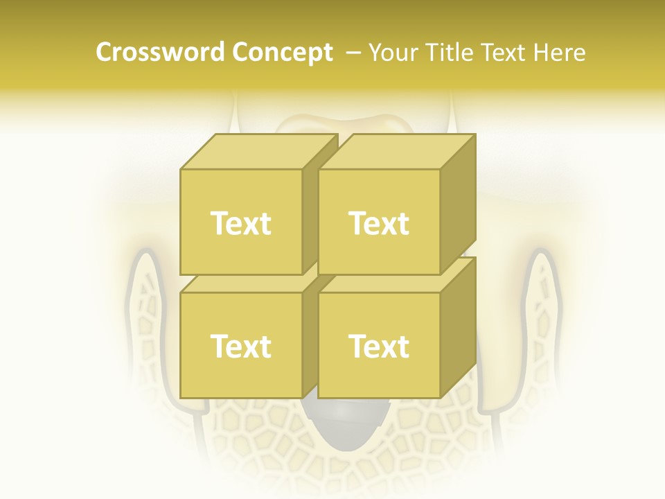A Tooth With A Implant In The Middle Of It PowerPoint Template